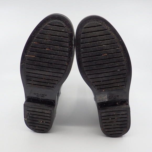 Coach Black Rainboots 6B - EUC - Picture 5 of 6